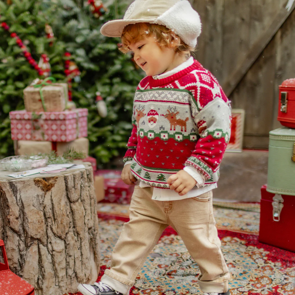 Simon Holiday Sweater - Little Kinfolk Boutique | Children's Clothing Regina, SK