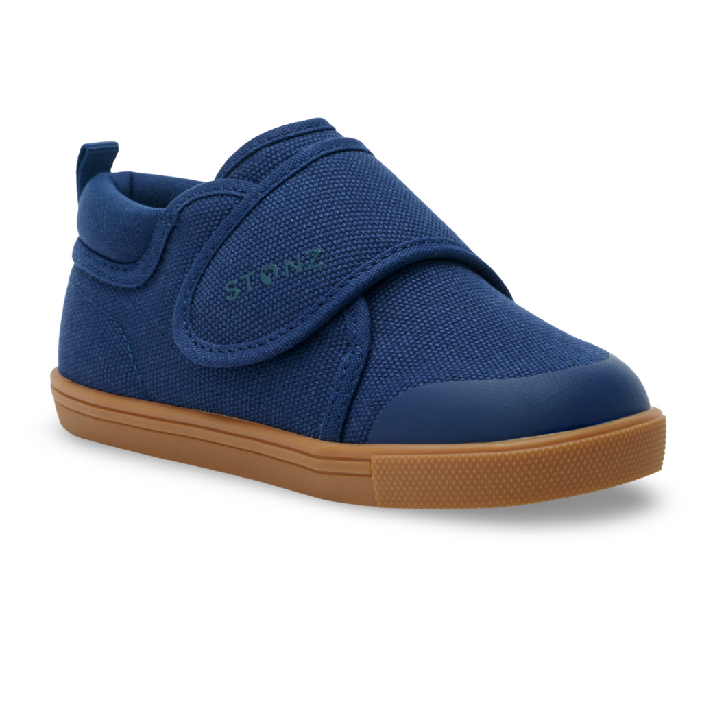 Stonz NAVY Cruiser Natural Toddler & Baby Shoes - Little Kinfolk Boutique | Children's Clothing Regina, SK