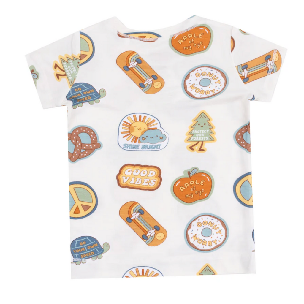 Groovy Vibes Loungewear Short & Tee Set - Little Kinfolk Boutique | Children's Clothing Regina, SK