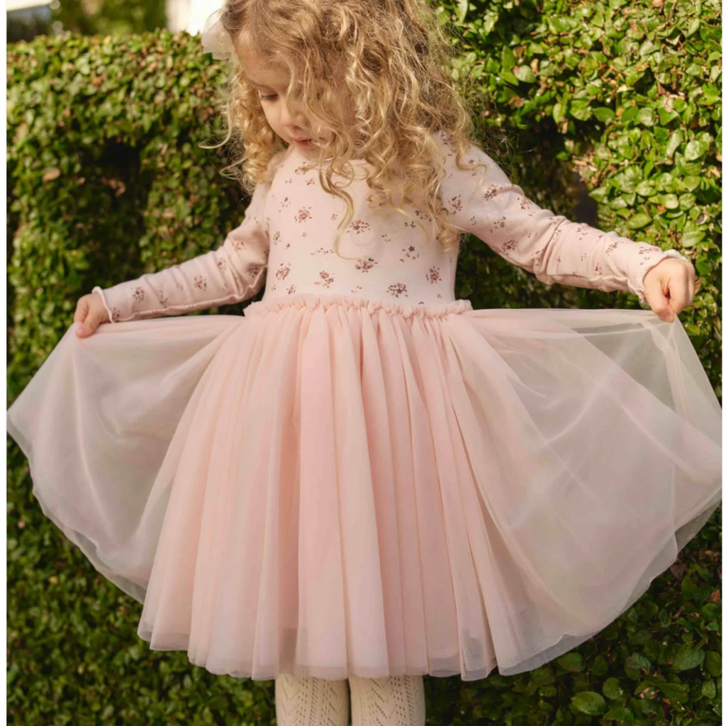 Petite Fleur Anna Tulle Dress - Little Kinfolk Boutique | Children's Clothing Regina, SK