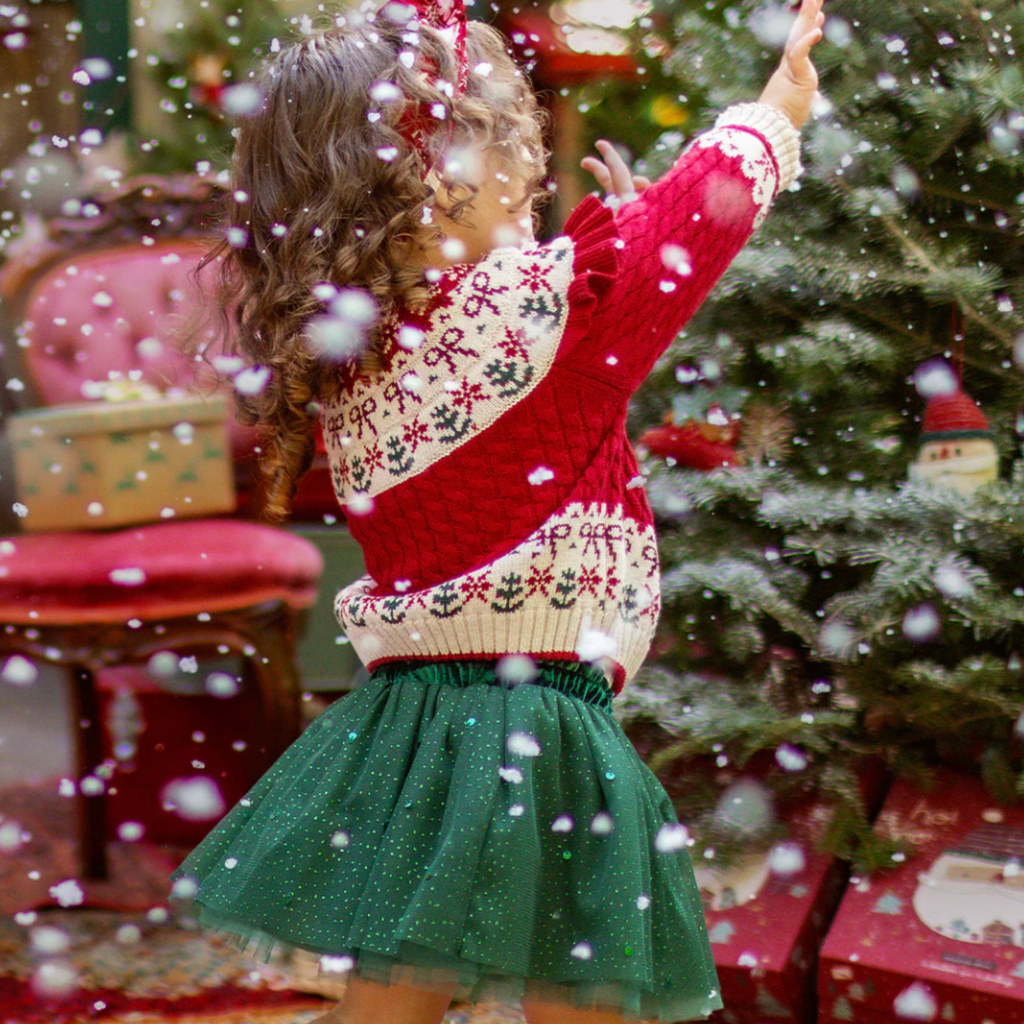 Hailey Sparkle Tulle Holiday Skirt - Little Kinfolk Boutique | Children's Clothing Regina, SK