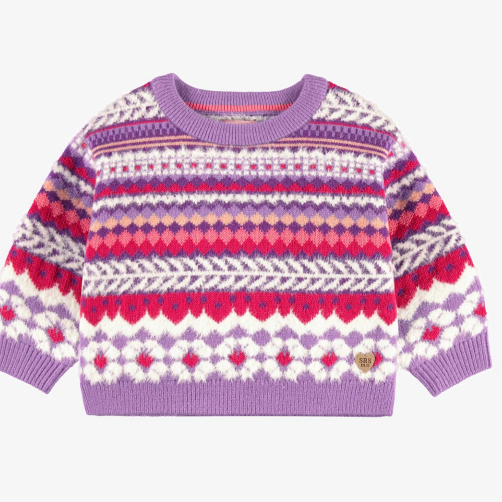 Peggy Purple Knitted Sweater - Little Kinfolk Boutique | Children's Clothing Regina, SK