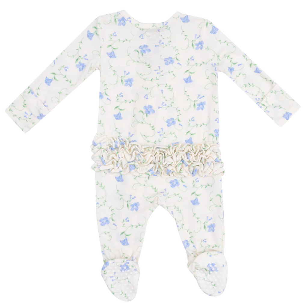 Sweet Vines Ruffle Bum Footie Sleeper - Little Kinfolk Boutique | Children's Clothing Regina, SK
