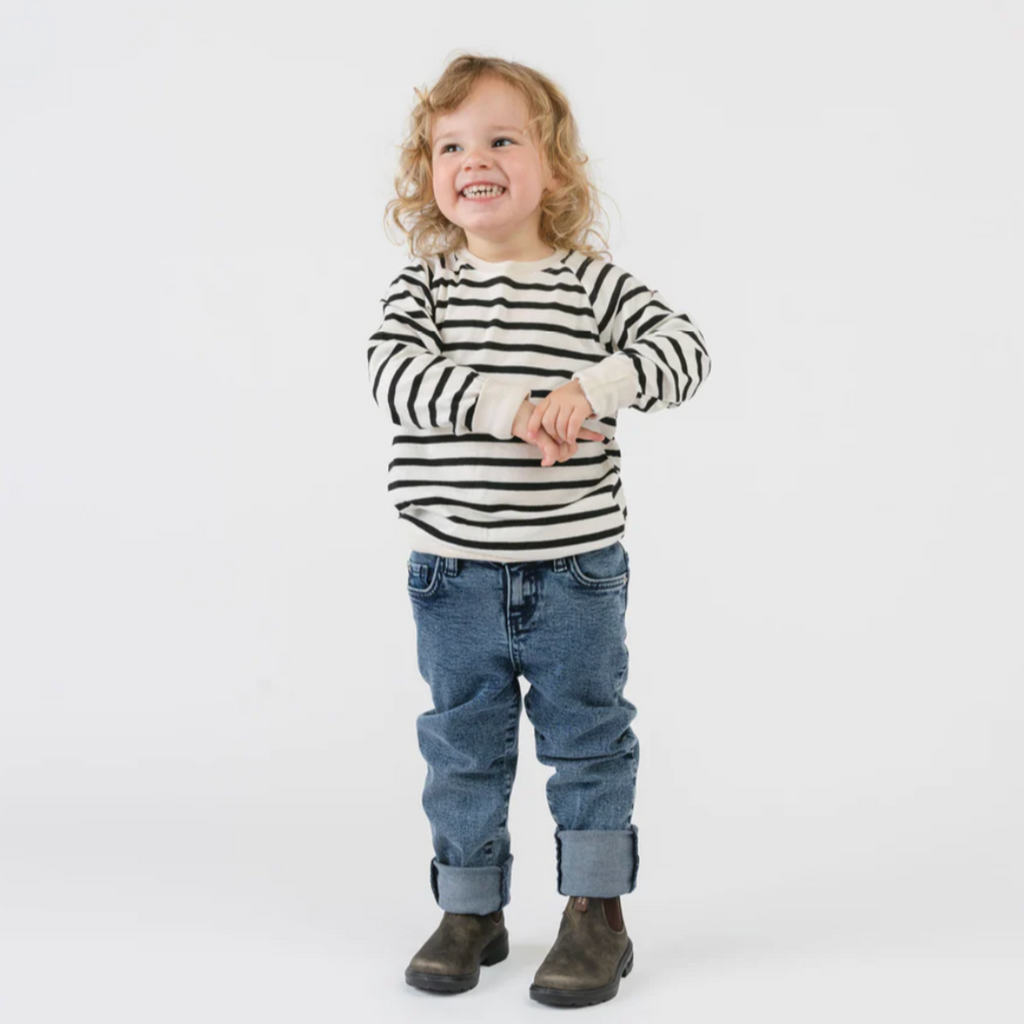 Mioche Organic Raglan Sweatshirts (3 Colour Options) - Little Kinfolk Boutique | Children's Clothing Regina, SK