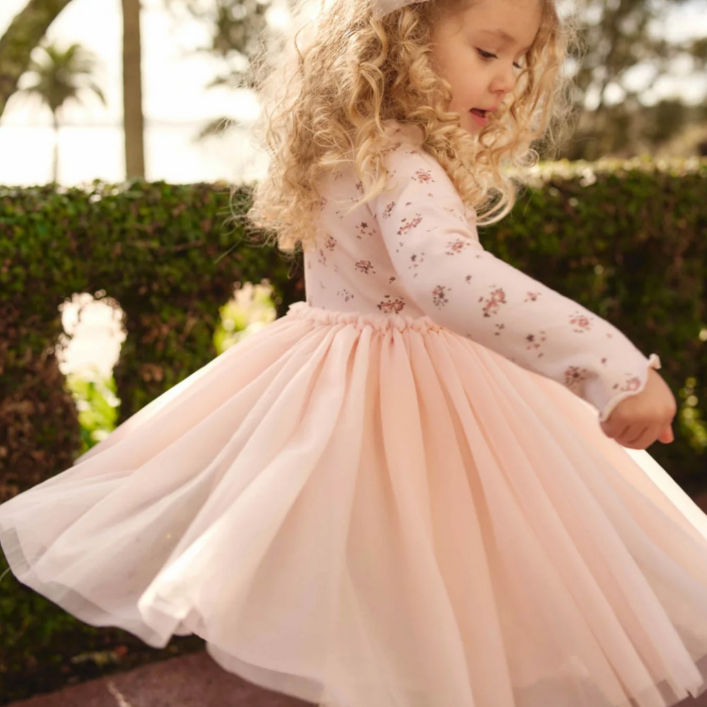 Petite Fleur Anna Tulle Dress - Little Kinfolk Boutique | Children's Clothing Regina, SK