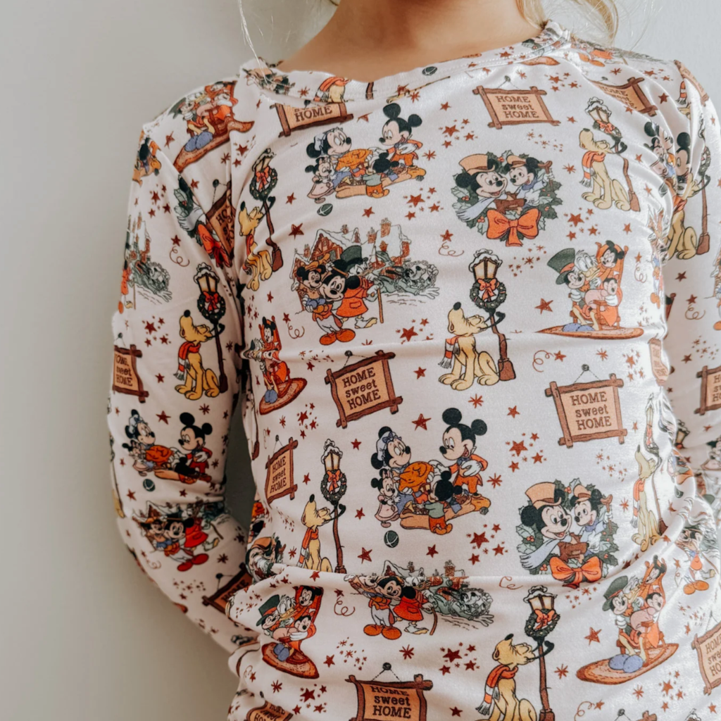 Home Sweet Home Bamboo 2 Piece PJ Set - Little Kinfolk Boutique | Children's Clothing Regina, SK