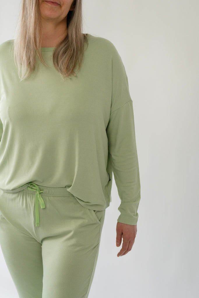 Women's Bamboo Misty Sage Set - Little Kinfolk Boutique | Children's Clothing Regina, SK