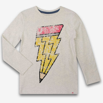 Lightening Pencil Long Sleeve Tee - Little Kinfolk Boutique | Children's Clothing Regina, SK