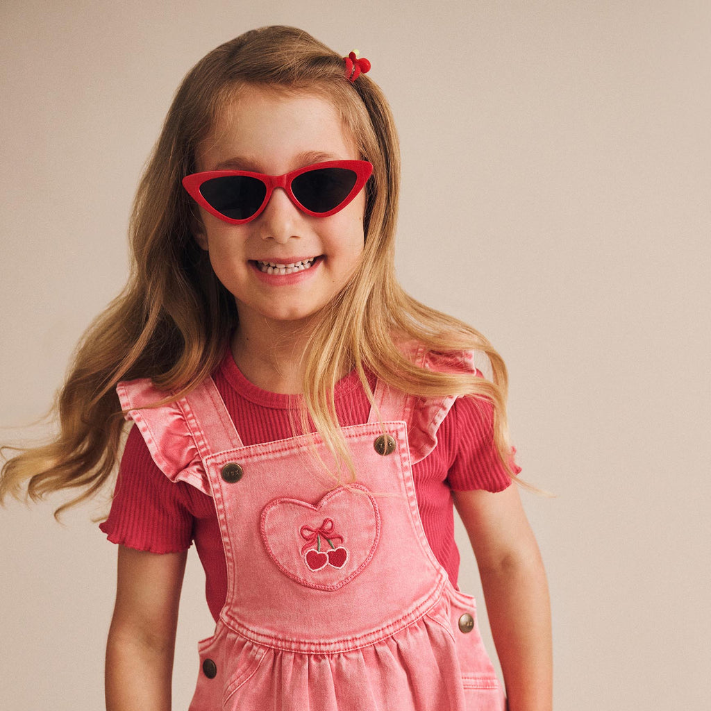 Cherry Hux Baby Tee - Little Kinfolk Boutique | Children's Clothing Regina, SK