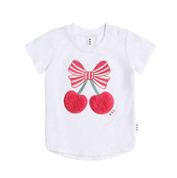 Cherry Pie Hux Baby Tee - Little Kinfolk Boutique | Children's Clothing Regina, SK