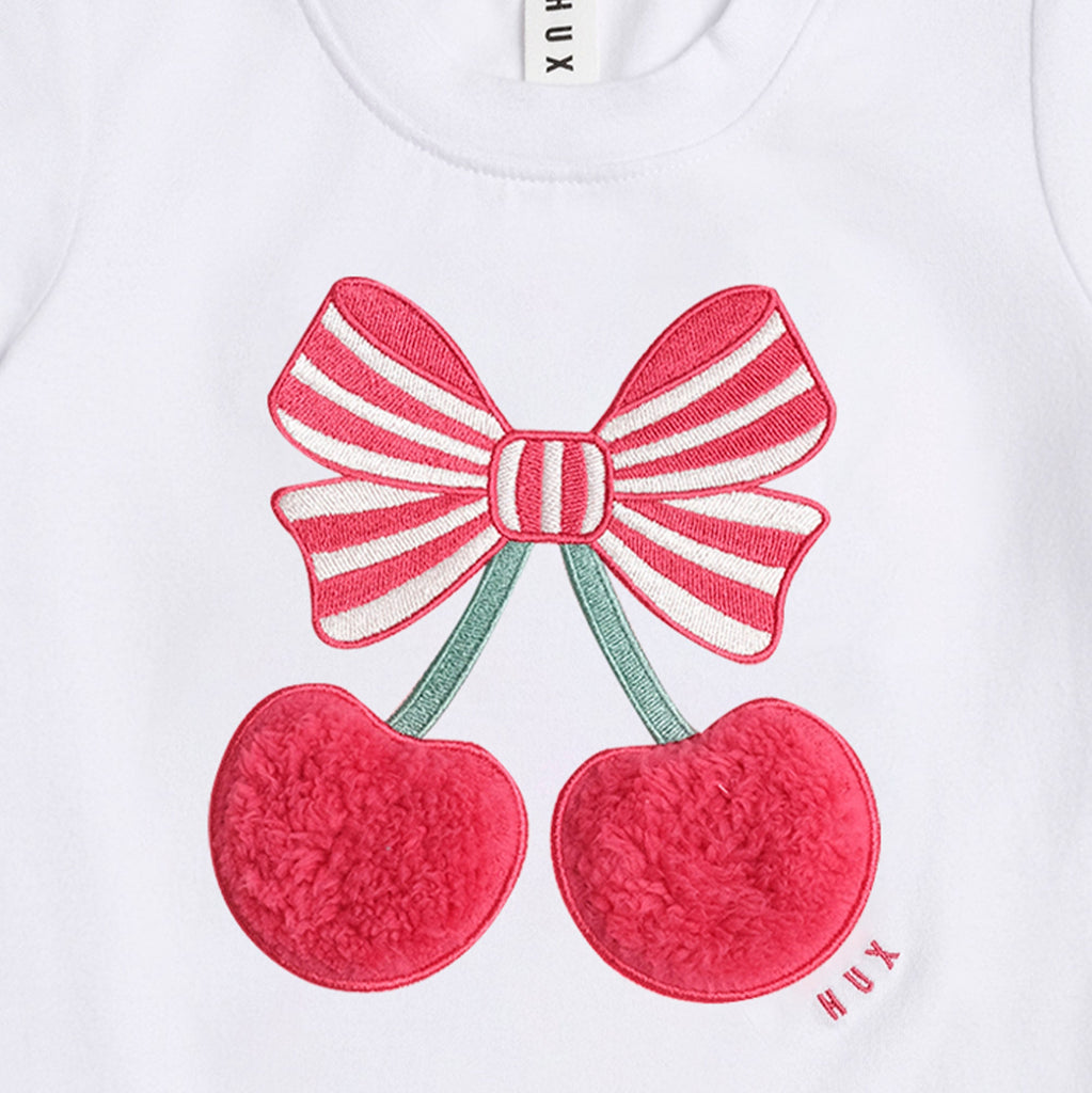 Cherry Pie Hux Baby Tee - Little Kinfolk Boutique | Children's Clothing Regina, SK