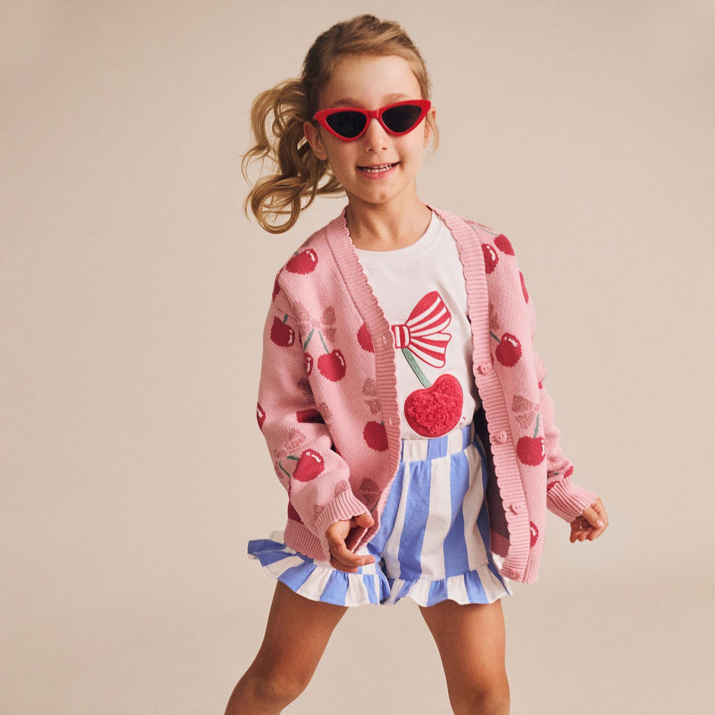 Cherry Pie Hux Baby Tee - Little Kinfolk Boutique | Children's Clothing Regina, SK
