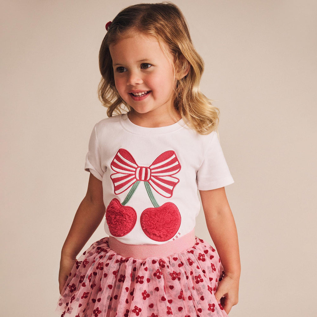 Cherry Pie Hux Baby Tee - Little Kinfolk Boutique | Children's Clothing Regina, SK
