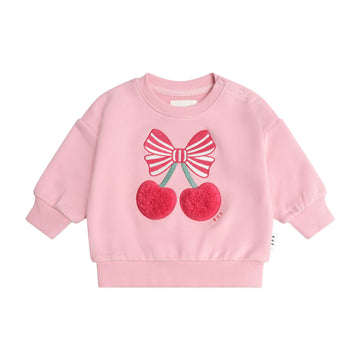 Cherry Pie Hux Baby Sweatshirt - Little Kinfolk Boutique | Children's Clothing Regina, SK