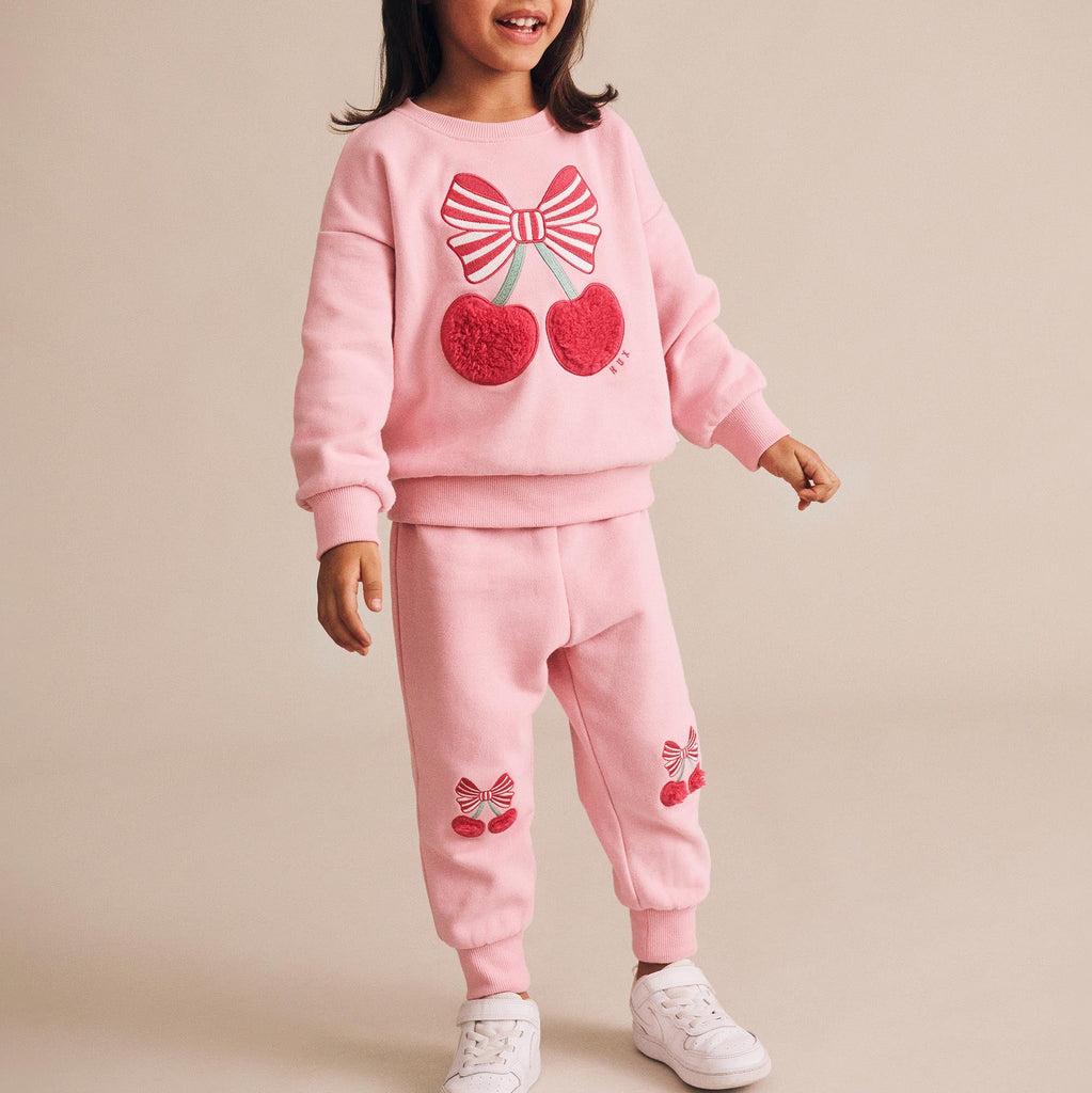 Cherry Pie Hux Baby Track Pants - Little Kinfolk Boutique | Children's Clothing Regina, SK