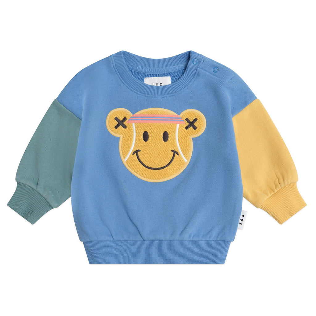 Tenny Tennis Bear Hux Baby Sweatshirt - Little Kinfolk Boutique | Children's Clothing Regina, SK