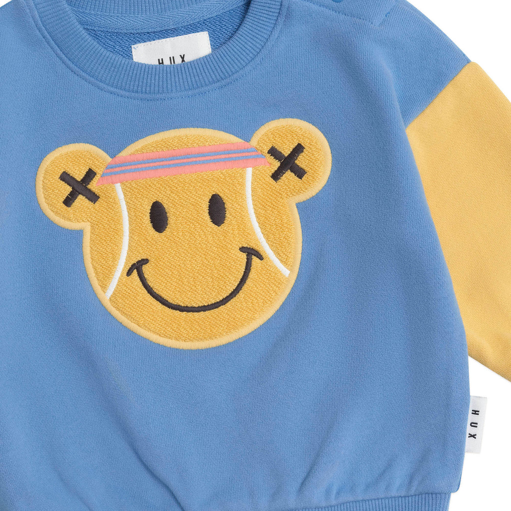 Tenny Tennis Bear Hux Baby Sweatshirt - Little Kinfolk Boutique | Children's Clothing Regina, SK