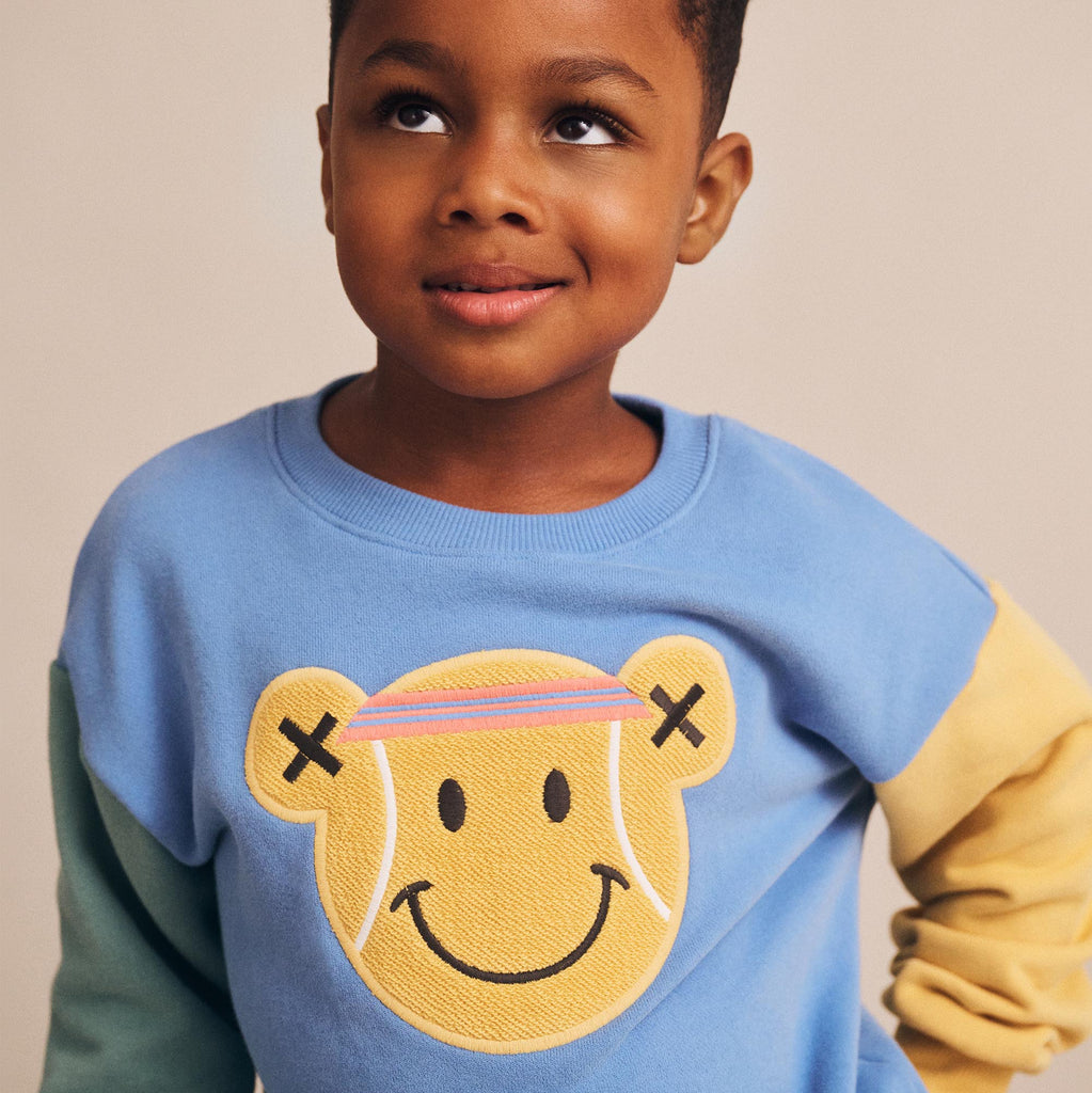 Tenny Tennis Bear Hux Baby Sweatshirt - Little Kinfolk Boutique | Children's Clothing Regina, SK