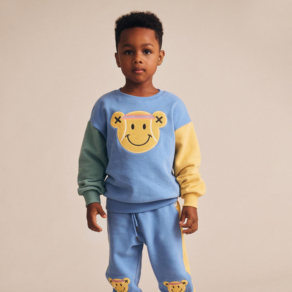 Tenny Tennis Bear Hux Baby Sweatshirt - Little Kinfolk Boutique | Children's Clothing Regina, SK