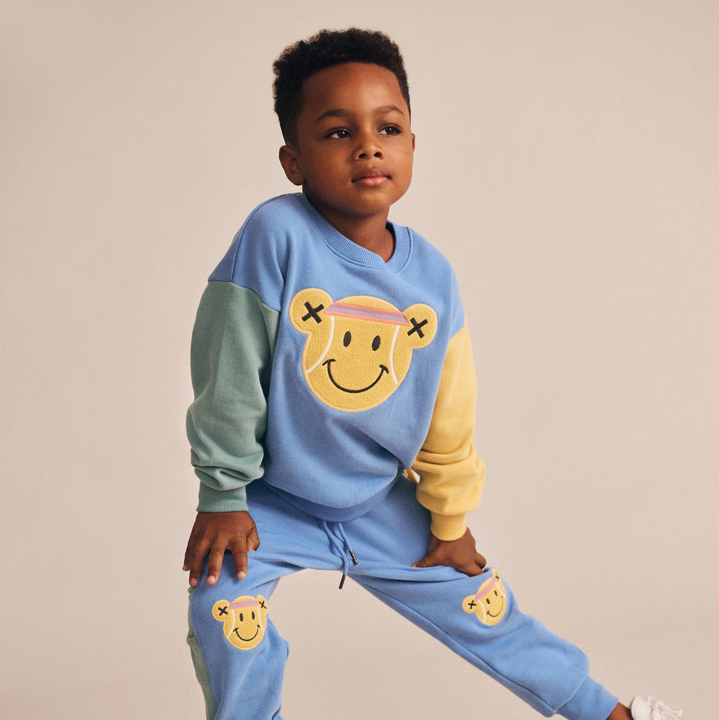 Tenny Tennis Bear Hux Baby Sweatshirt - Little Kinfolk Boutique | Children's Clothing Regina, SK