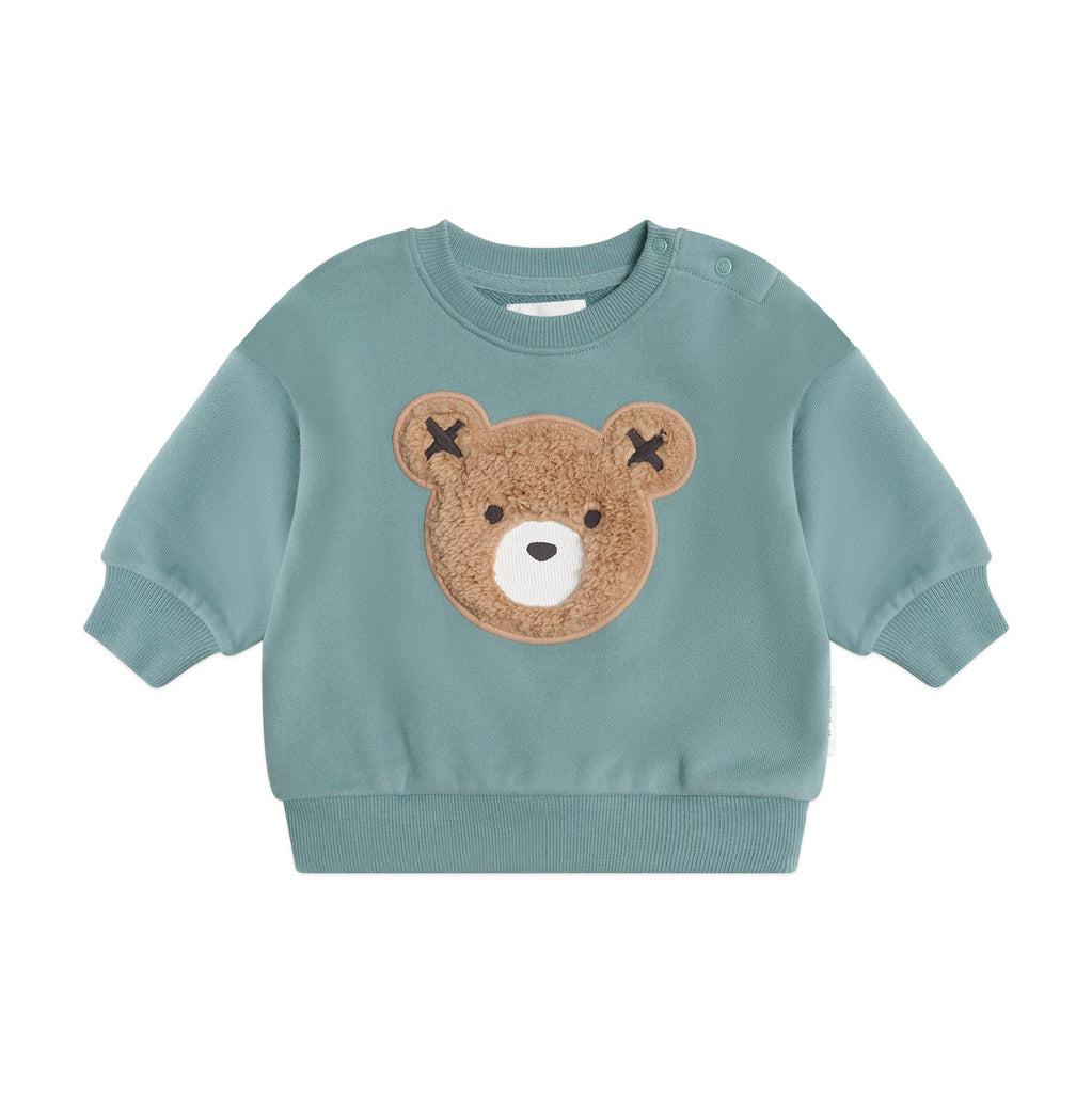 Frankie Furry Hux Baby Sweatshirt - Little Kinfolk Boutique | Children's Clothing Regina, SK