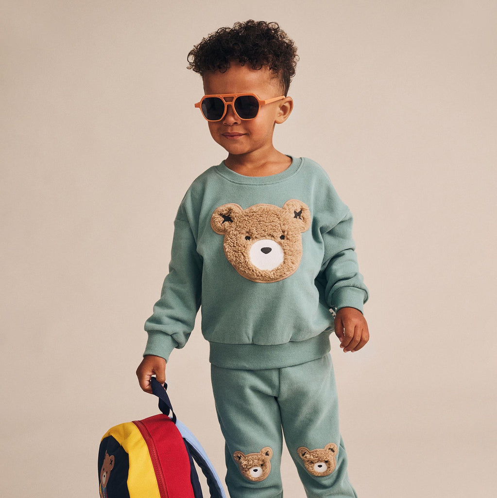 Frankie Furry Hux Baby Sweatshirt - Little Kinfolk Boutique | Children's Clothing Regina, SK