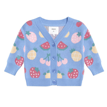 Fruit Salad Hux Baby Knit Cardi - Little Kinfolk Boutique | Children's Clothing Regina, SK