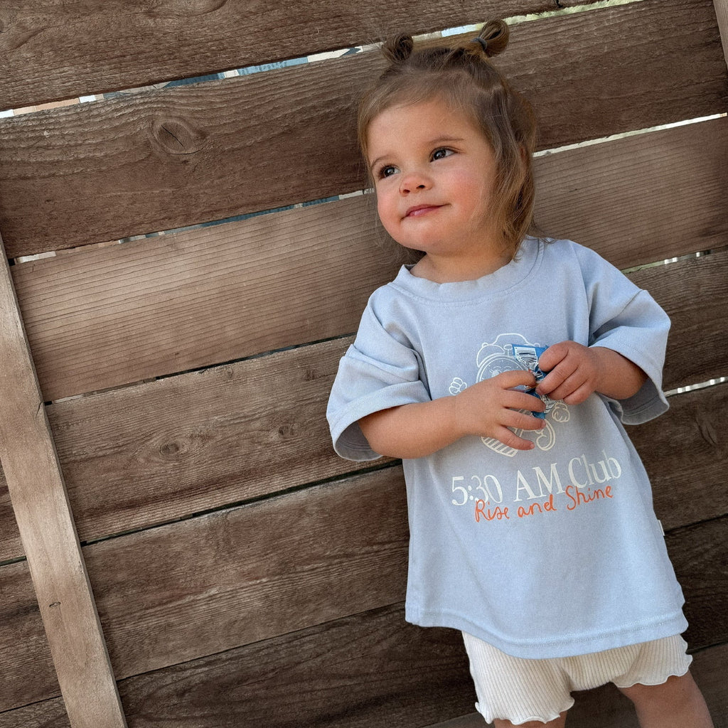 5:30AM Club Roobear Graphic Tee (Pre-Order) - Little Kinfolk Boutique | Children's Clothing Regina, SK