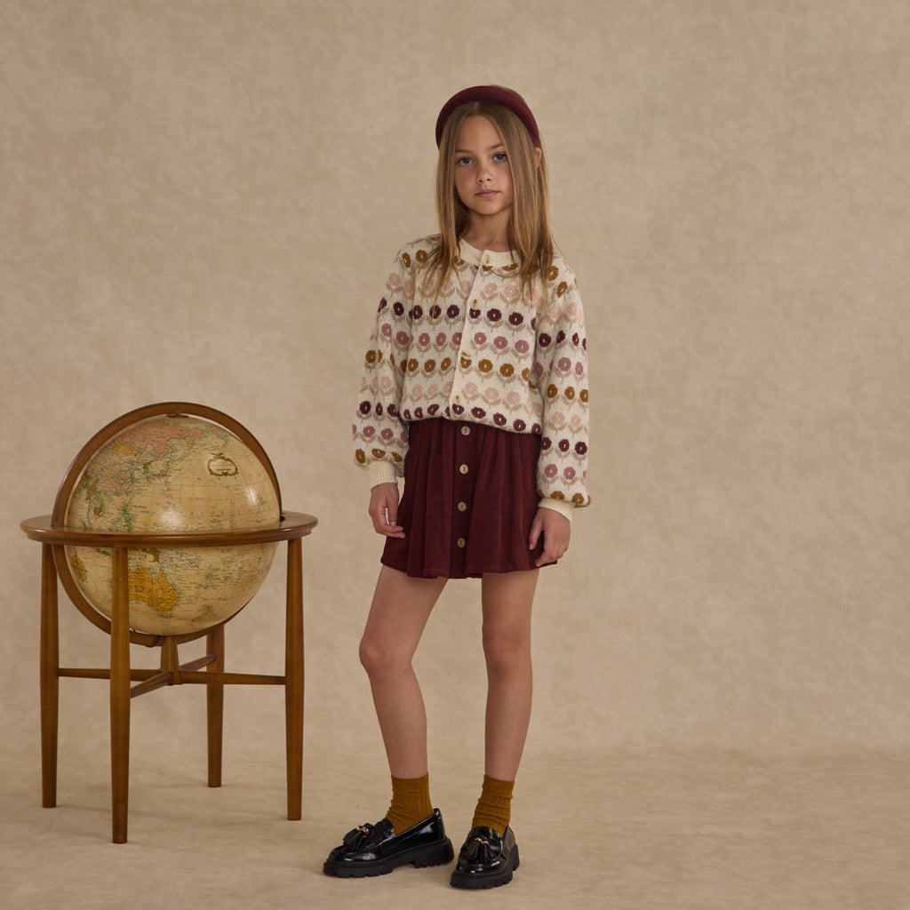 Floral Jacquard Cheyenne Cardigan - Little Kinfolk Boutique | Children's Clothing Regina, SK