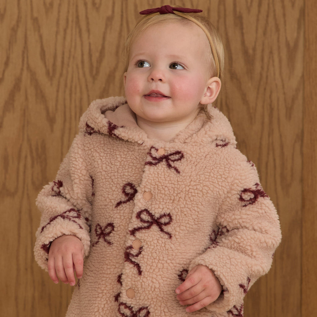 Fleece Bow Jumpsuit - Little Kinfolk Boutique | Children's Clothing Regina, SK
