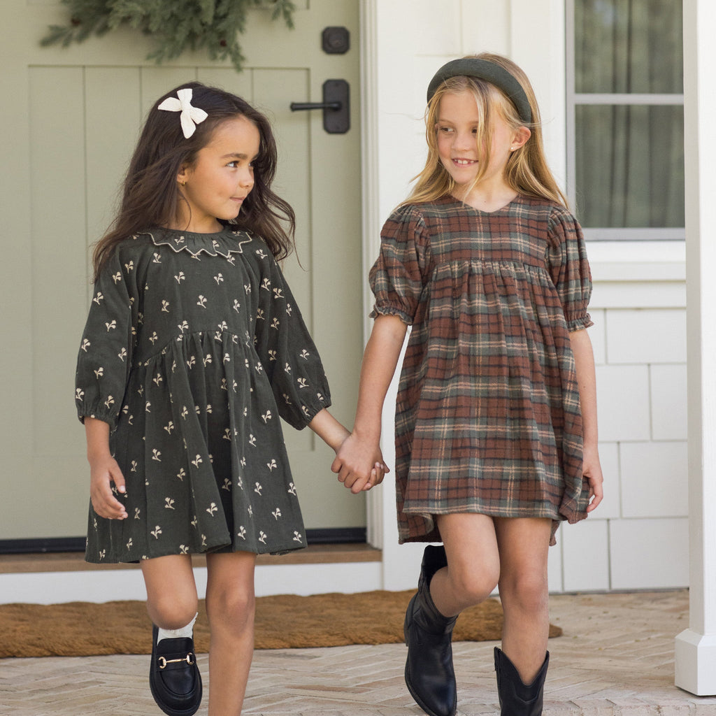 Holiday Plaid Jolene Dress - Little Kinfolk Boutique | Children's Clothing Regina, SK