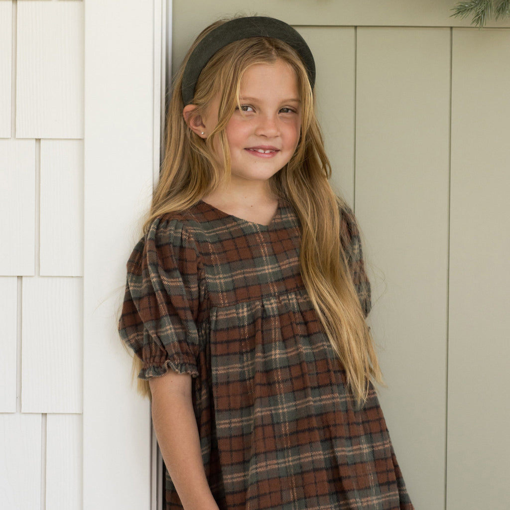 Holiday Plaid Jolene Dress - Little Kinfolk Boutique | Children's Clothing Regina, SK