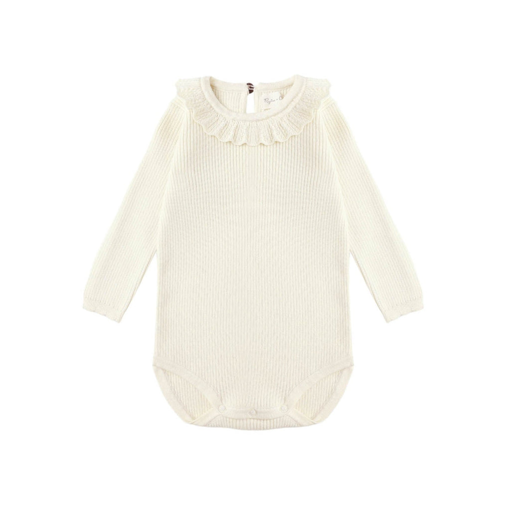 Ruffle Collar Bodysuit - Little Kinfolk Boutique | Children's Clothing Regina, SK