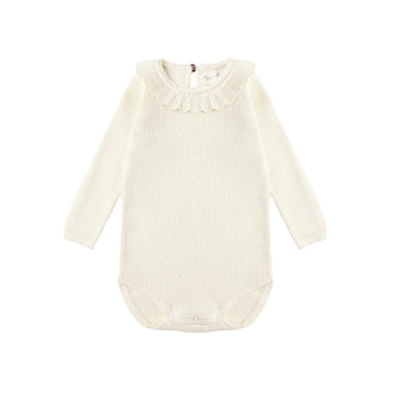 Ruffle Collar Bodysuit - Little Kinfolk Boutique | Children's Clothing Regina, SK