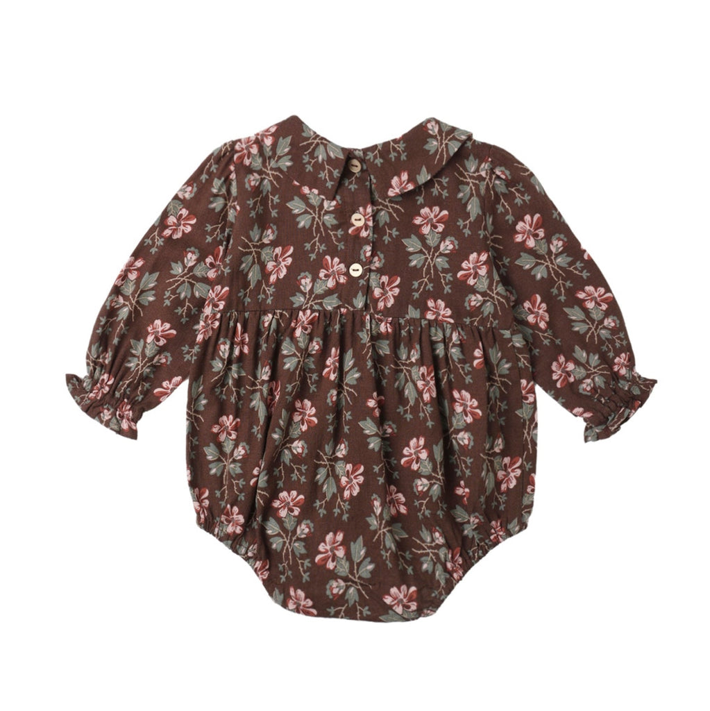 Winter Floral Cora Romper - Little Kinfolk Boutique | Children's Clothing Regina, SK