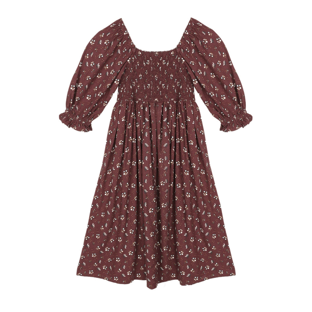 Adelaide Harvest Berry Dress - Little Kinfolk Boutique | Children's Clothing Regina, SK