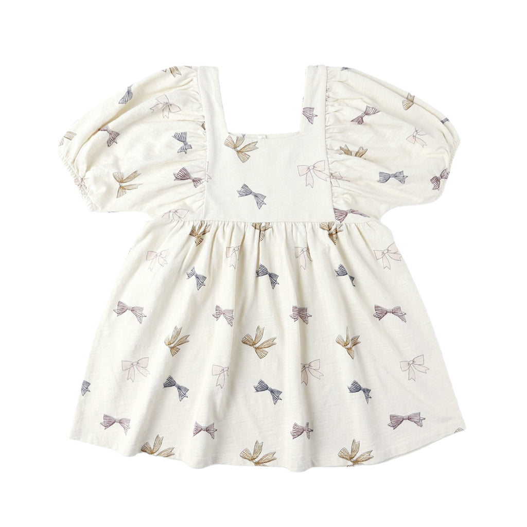 Brea Bows Dress - Little Kinfolk Boutique | Children's Clothing Regina, SK