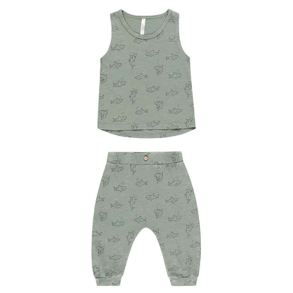 PRE-SALE Shark Tank & Pant Tee - Little Kinfolk Boutique | Children's Clothing Regina, SK