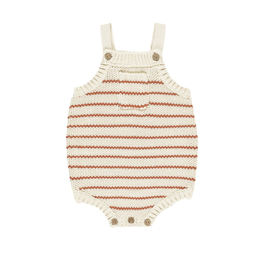 Poppy Crochet Striped Romper - Little Kinfolk Boutique | Children's Clothing Regina, SK