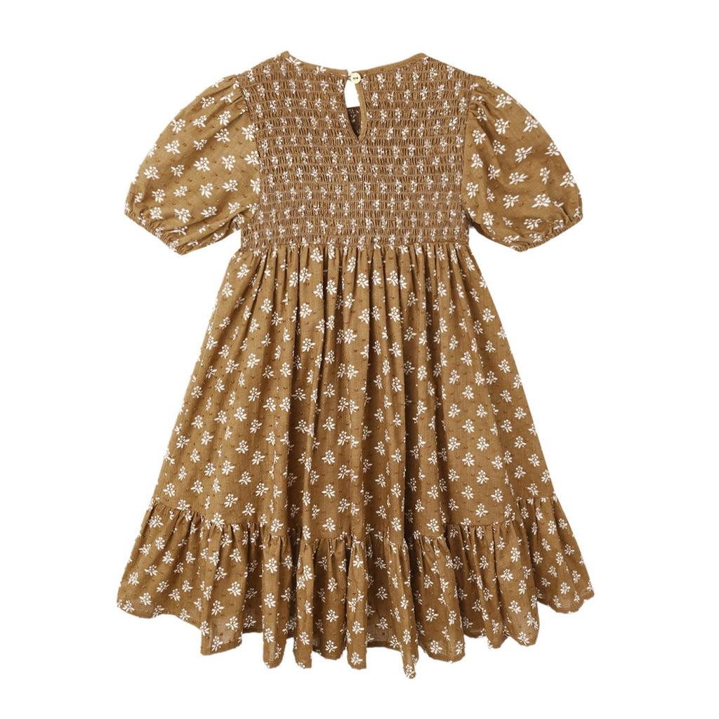 Lydia Golden Fleur Dress - Little Kinfolk Boutique | Children's Clothing Regina, SK