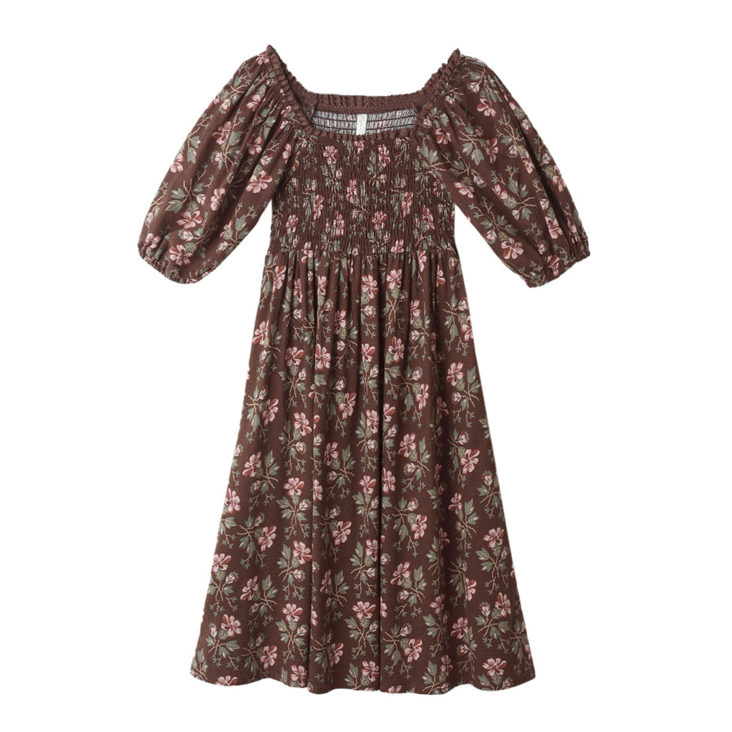 Winter Floral Della Dress - Little Kinfolk Boutique | Children's Clothing Regina, SK
