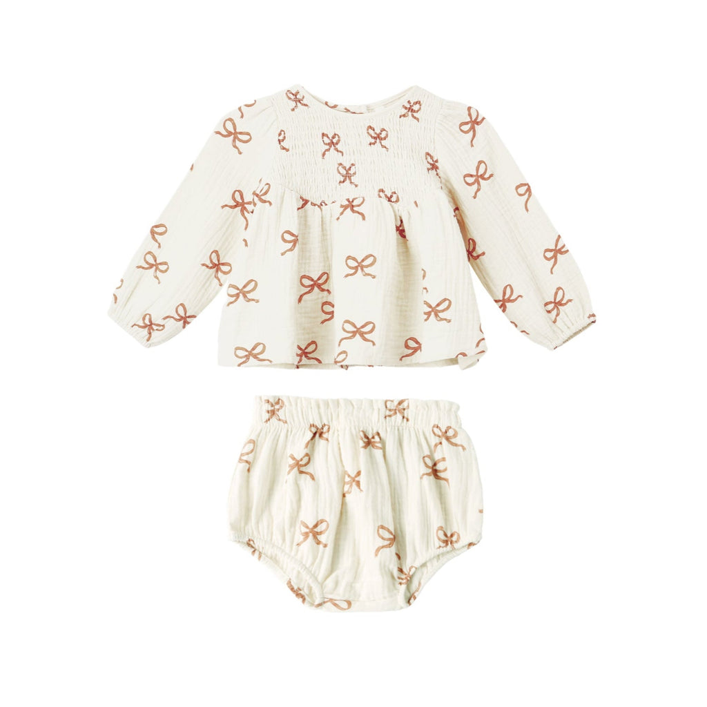 Ruby Bows Sophia Top & Bloomer Set - Little Kinfolk Boutique | Children's Clothing Regina, SK