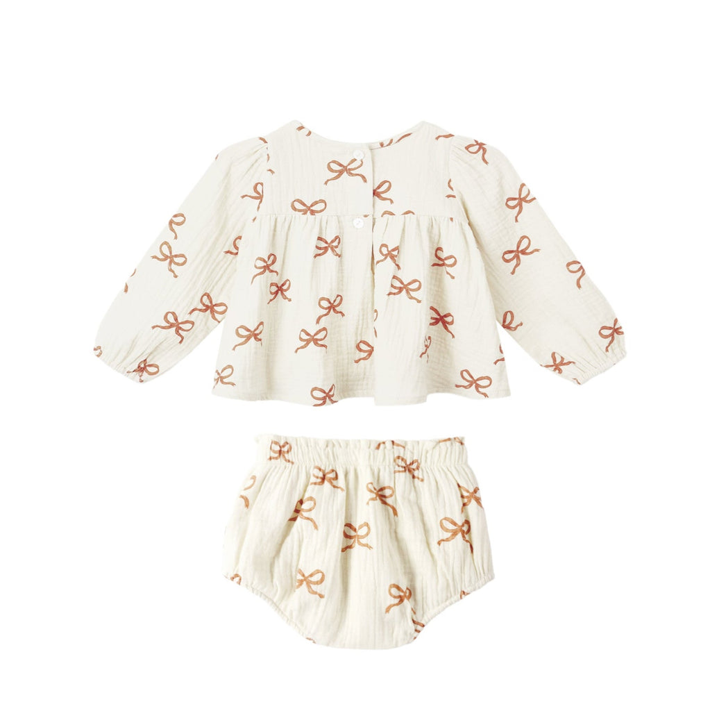 Ruby Bows Sophia Top & Bloomer Set - Little Kinfolk Boutique | Children's Clothing Regina, SK