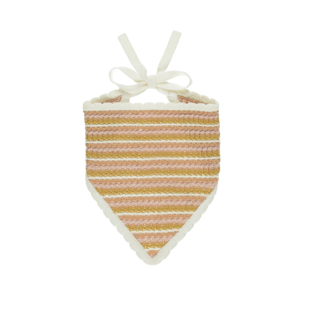 PRE-SALE Pink Stripe Crocheted Scarf Headband - Little Kinfolk Boutique | Children's Clothing Regina, SK