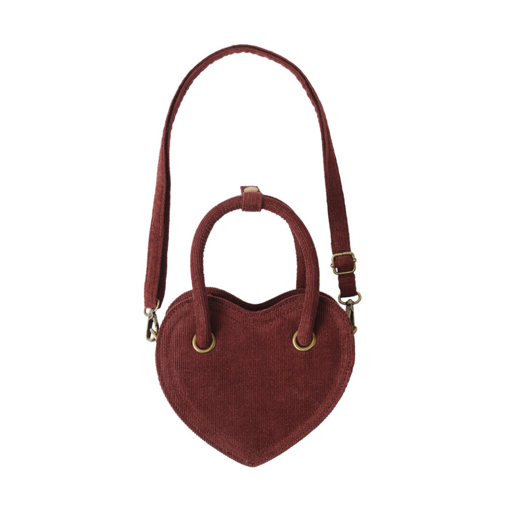Burgundy Heart Purse - Little Kinfolk Boutique | Children's Clothing Regina, SK