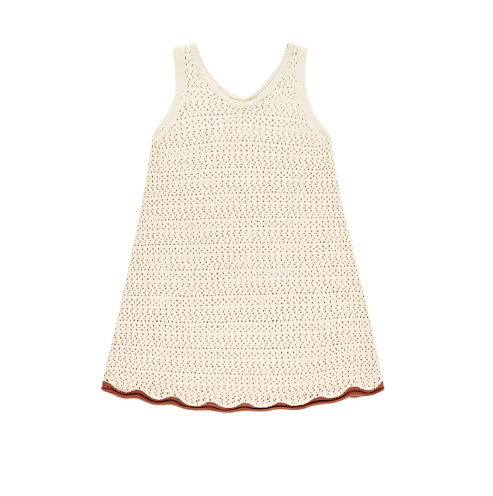 **PRE-SALE**Crochet Tank Mini Dress - Little Kinfolk Boutique | Children's Clothing Regina, SK