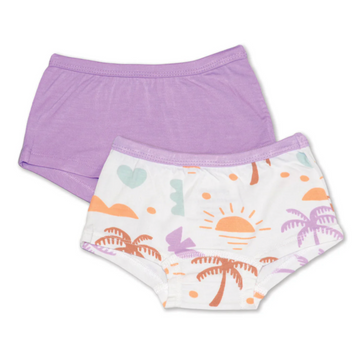 Bamboo Girl's Boyshort Underwear 2 Pack - Little Kinfolk Boutique | Children's Clothing Regina, SK