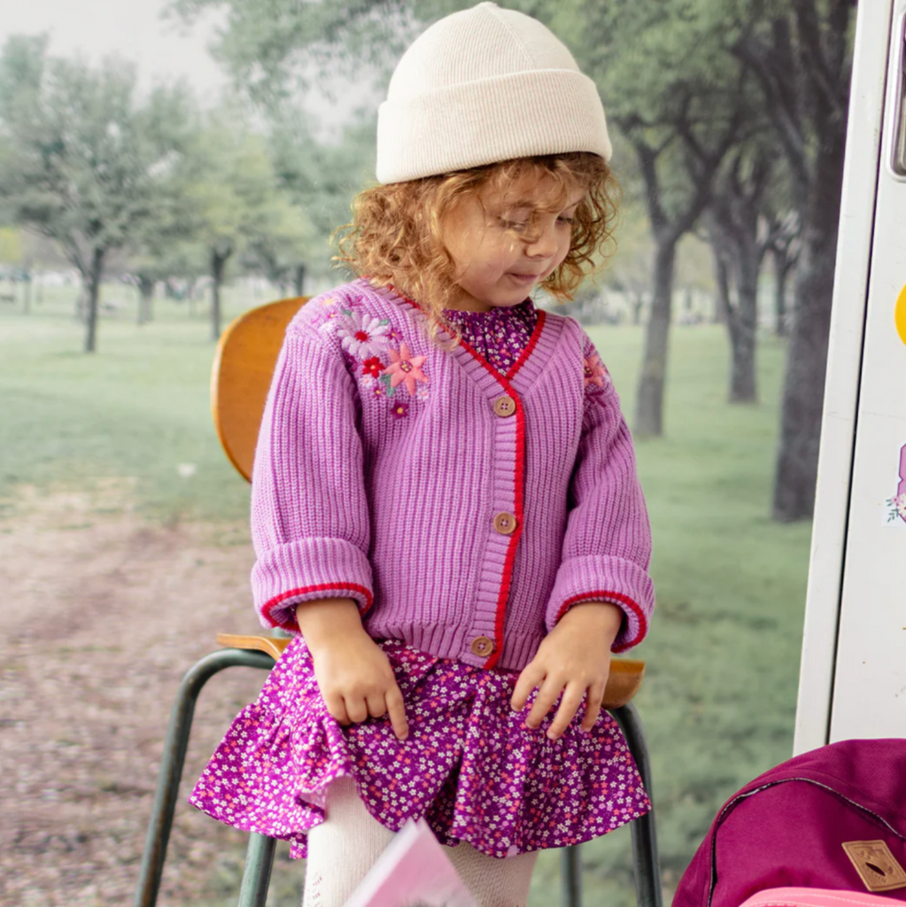 Emma Grace Purple Floral Dress - Little Kinfolk Boutique | Children's Clothing Regina, SK