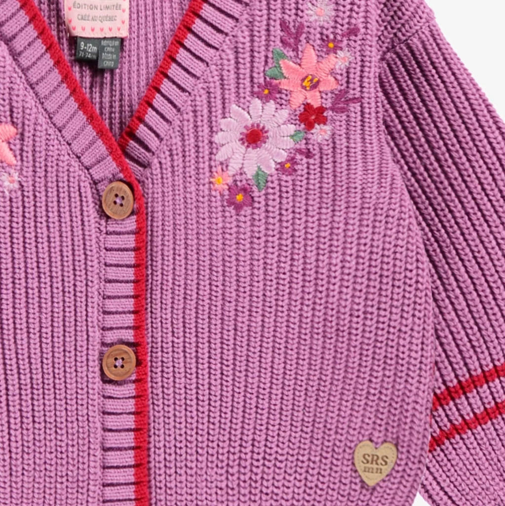 Charlotte Embroidered Cardigan - Little Kinfolk Boutique | Children's Clothing Regina, SK