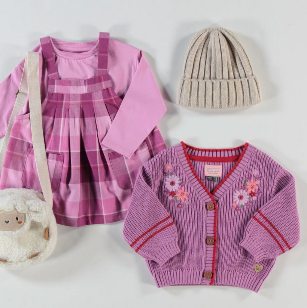 Charlotte Embroidered Cardigan - Little Kinfolk Boutique | Children's Clothing Regina, SK